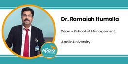 Interview Dr Ramaiah Itumalla Dean School of Management at Apollo University